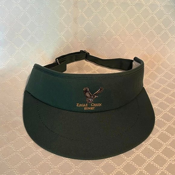 Size One Size Fits All Eagle Creek Resort  Dark Green Baseball Style Visor - Picture 1 of 8